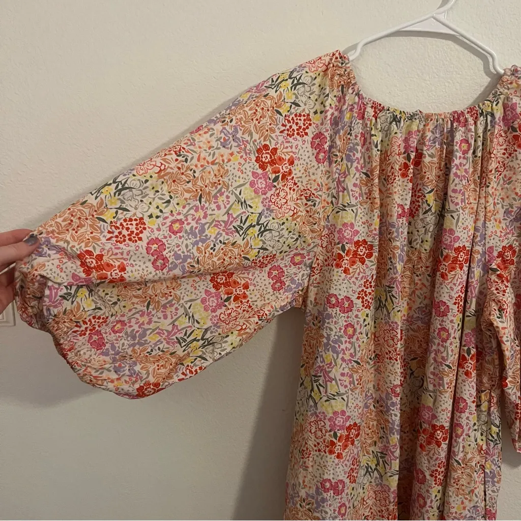 Frances Valentine Floral Print Midi Length Dress ❗️ missing the belt Red Size M - Image 7