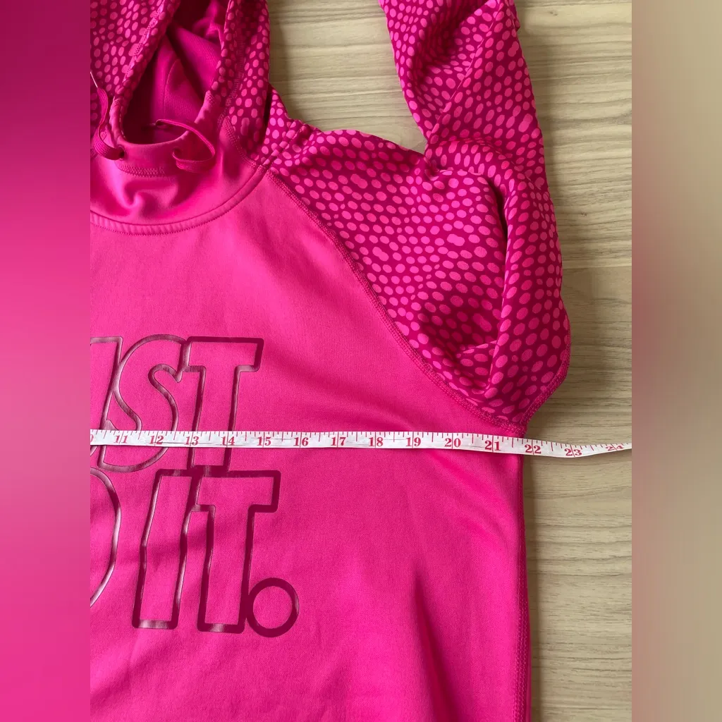 Nike Women's Bold Pink Hoodie - Image 4