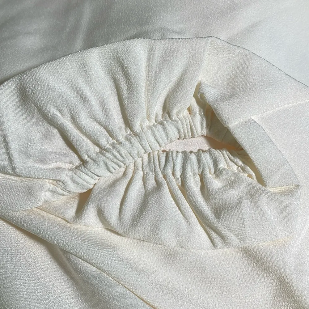 J Crew Keyhole Front Blouse Top Long Sleeve Ivory XS Tall NWT - Image 5