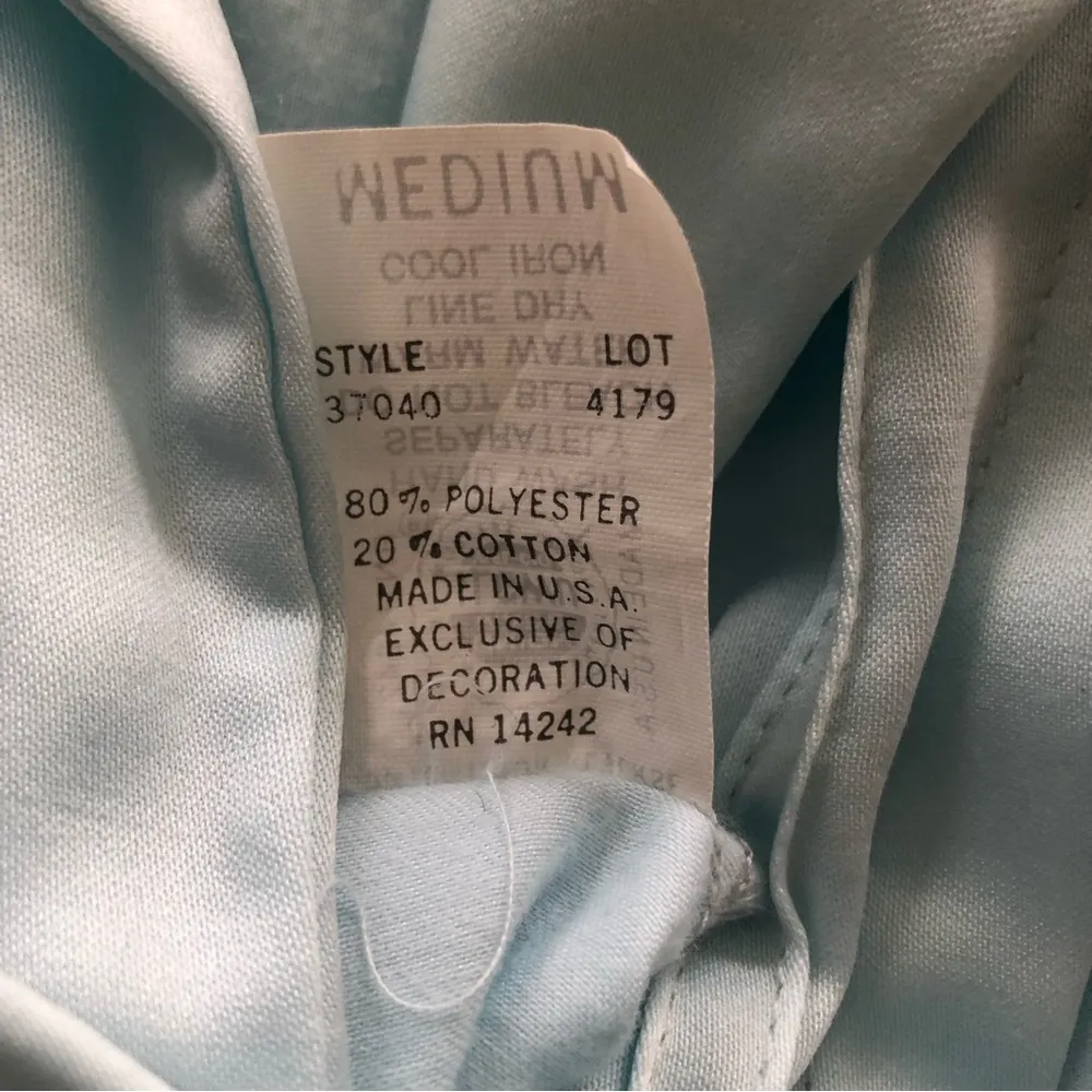 Vintage Christian Dior Lingerie x Neiman Marcus Blue Night Gown M - Image 11