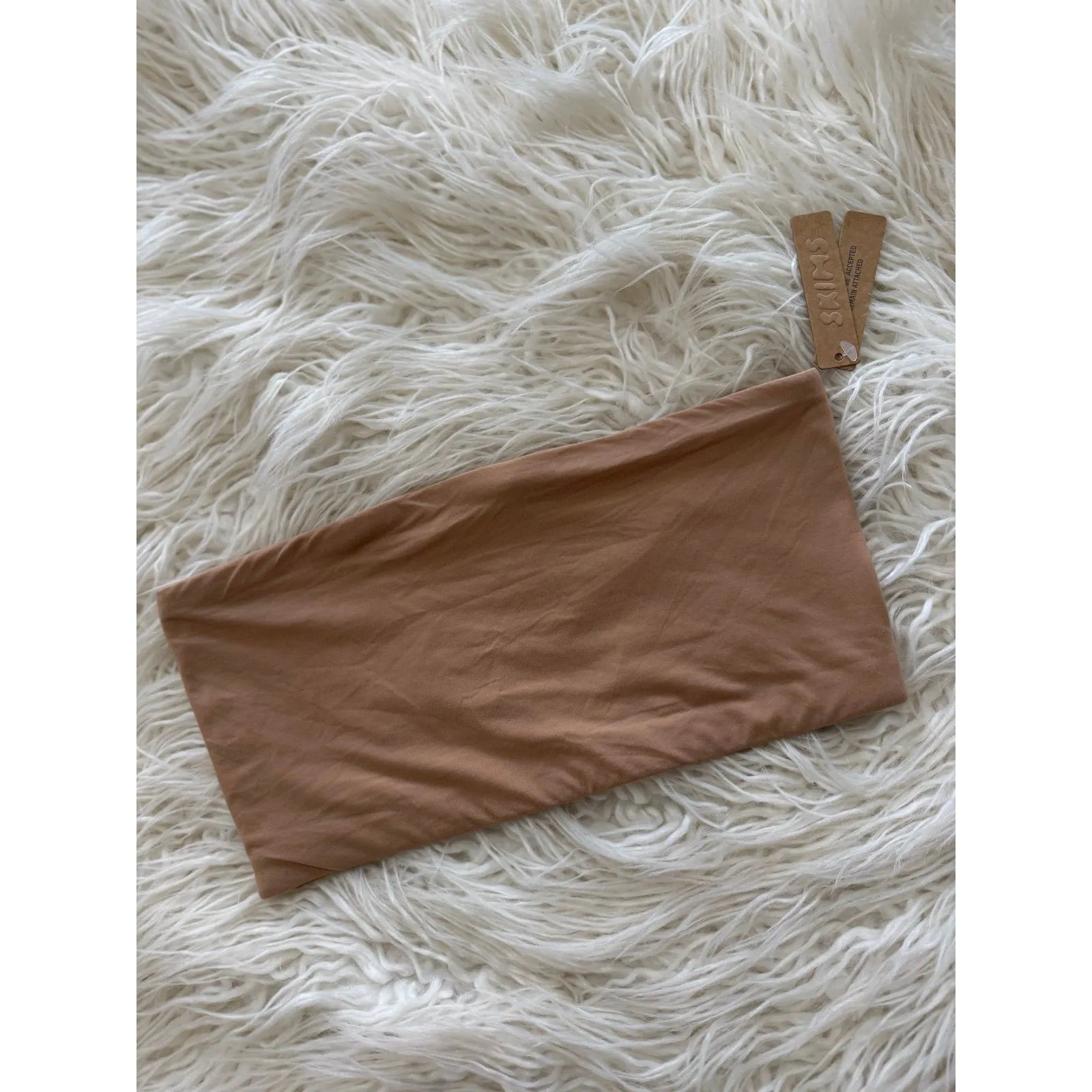 Skims Fits Everybody Bandeau Ochre Size Small - Image 3