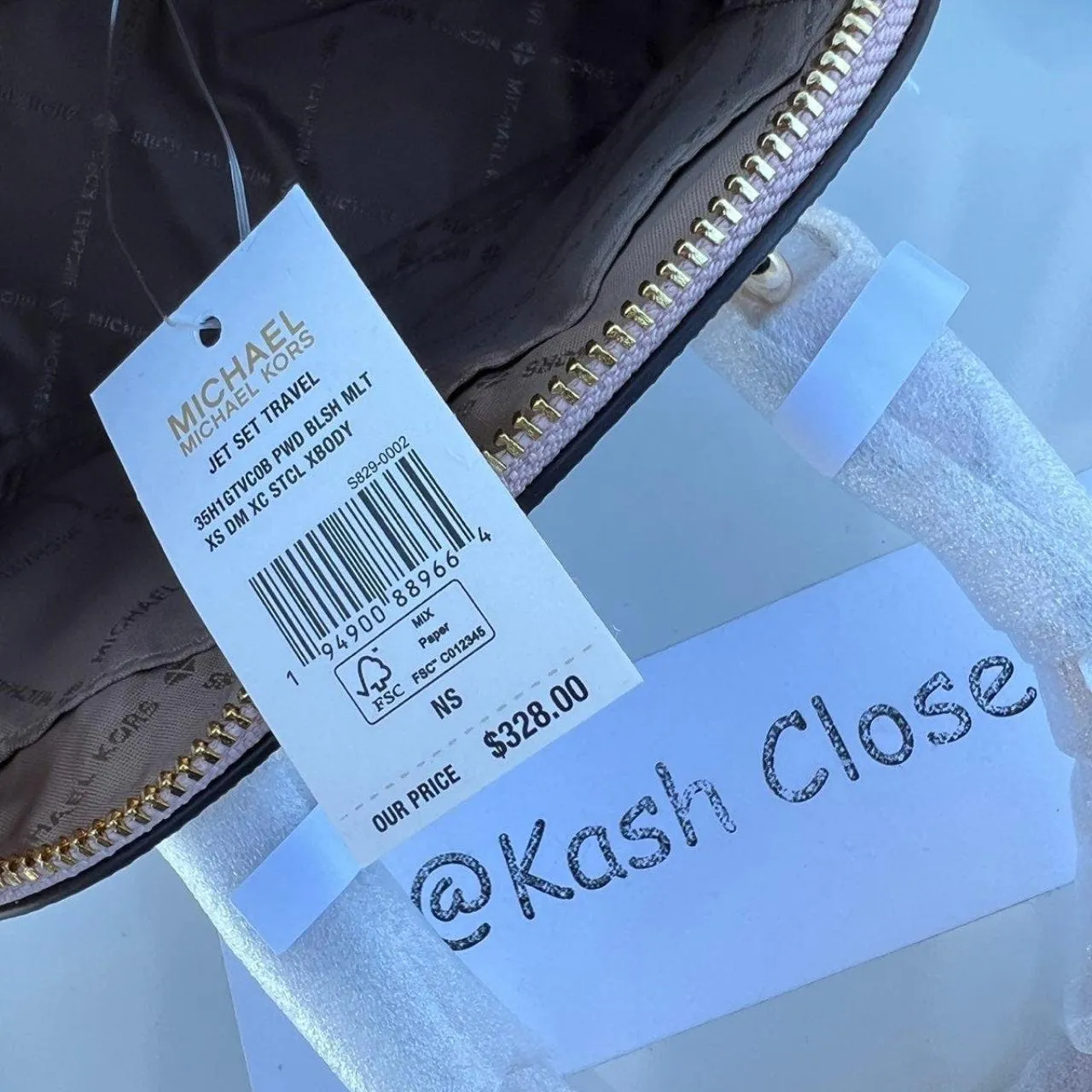 Michael Kors Jet Set MK Logo Dome Satchel XS Crossbody - Image 7