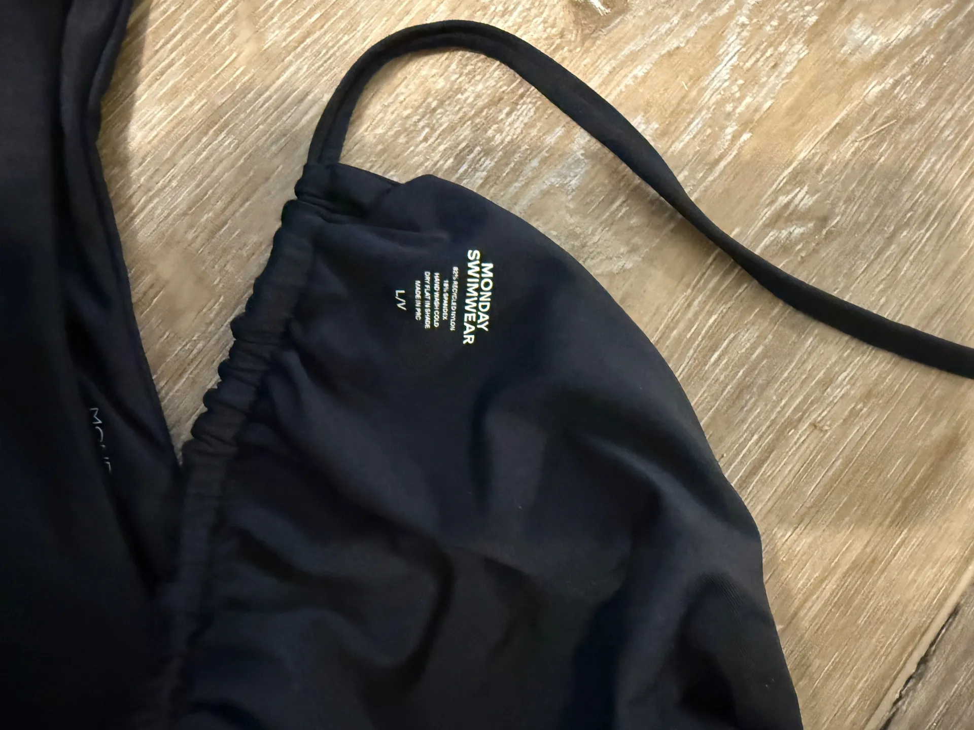 Monday swimwear black bikini Size L - Image 4