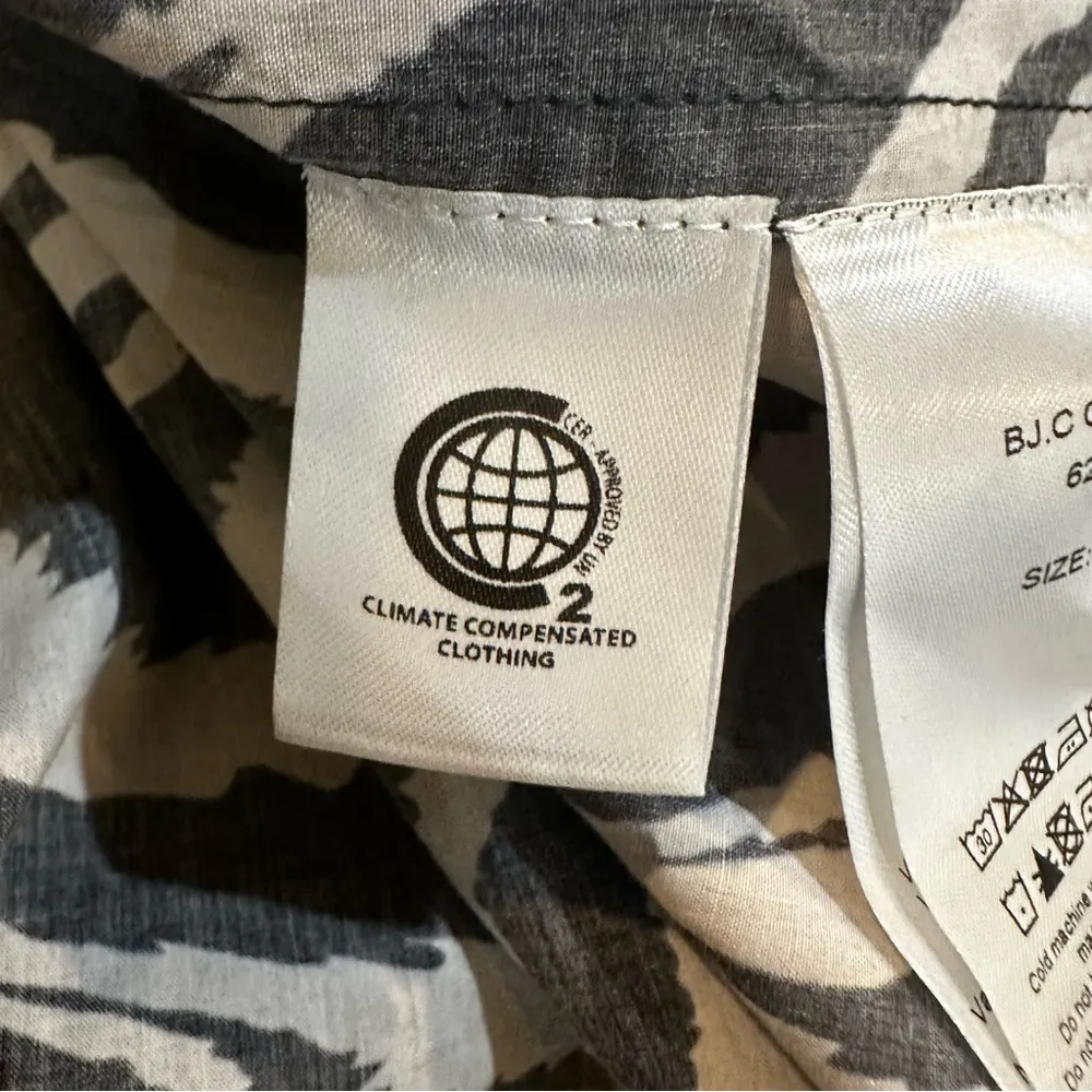 Ganni Puff Sleeve Mini Shirt Dress in Tiger Print Size 36 FR US 4 - Image 10