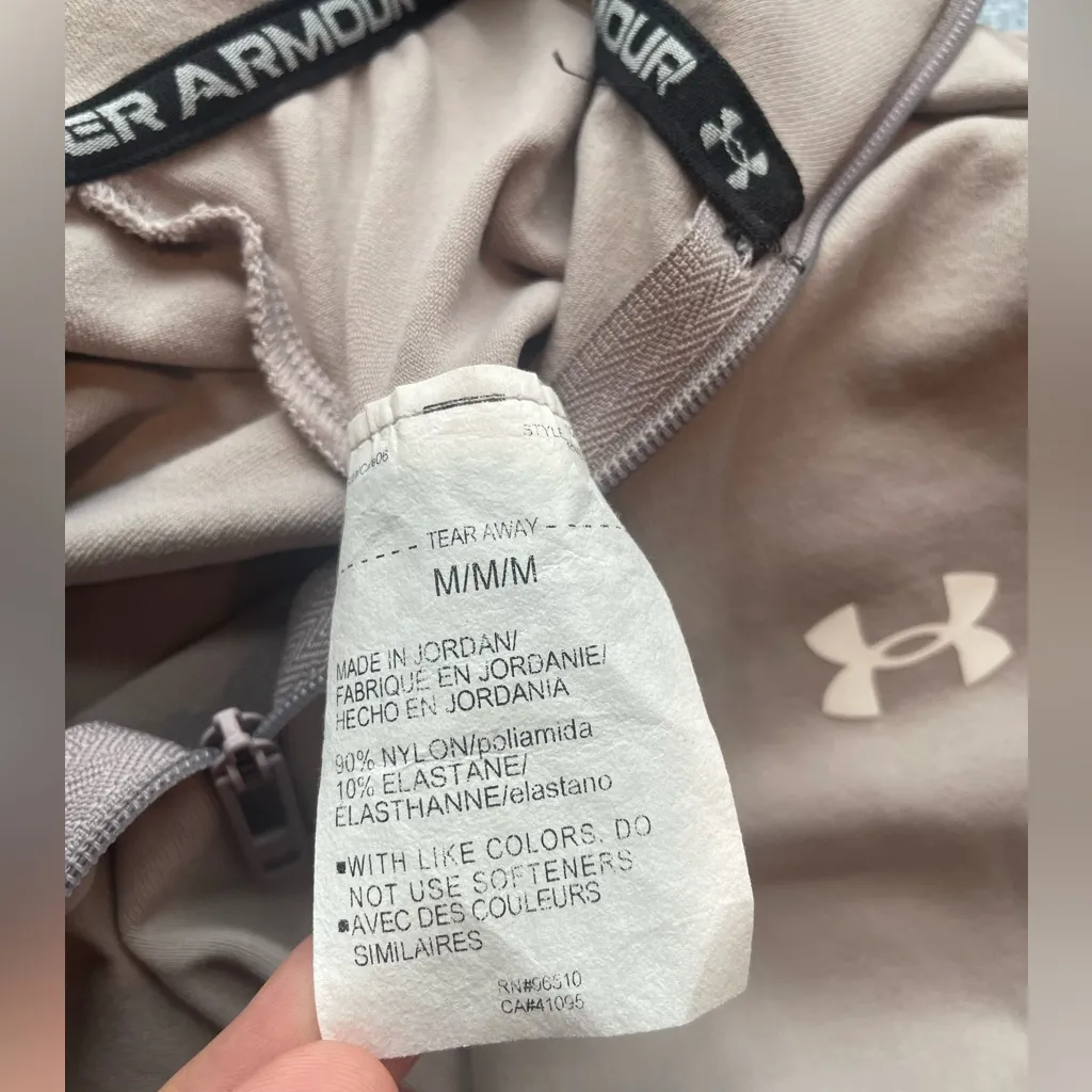 Under Armour Vanish Cropped Quarter Zip Tetra Gray size Medium - Image 9