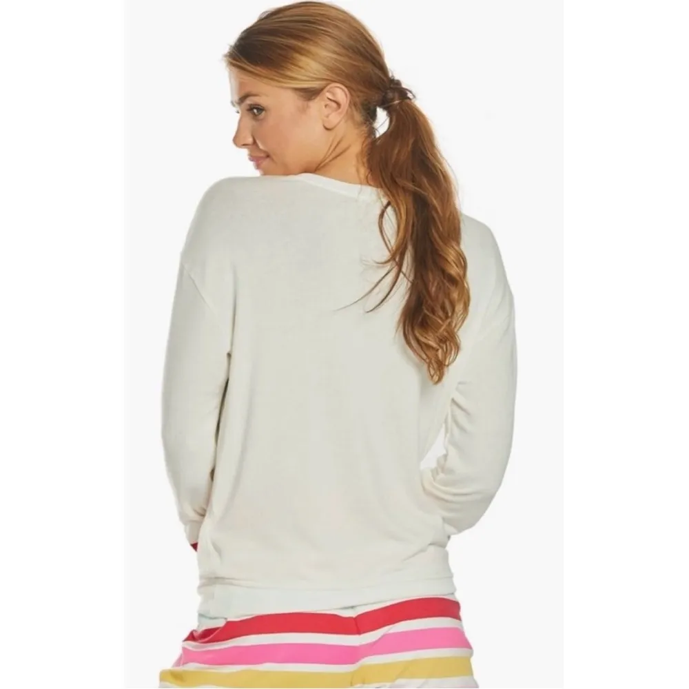 Spiritual Gangster Future Crewneck Savanna Women’s Cream Sweater Size XS - Image 2