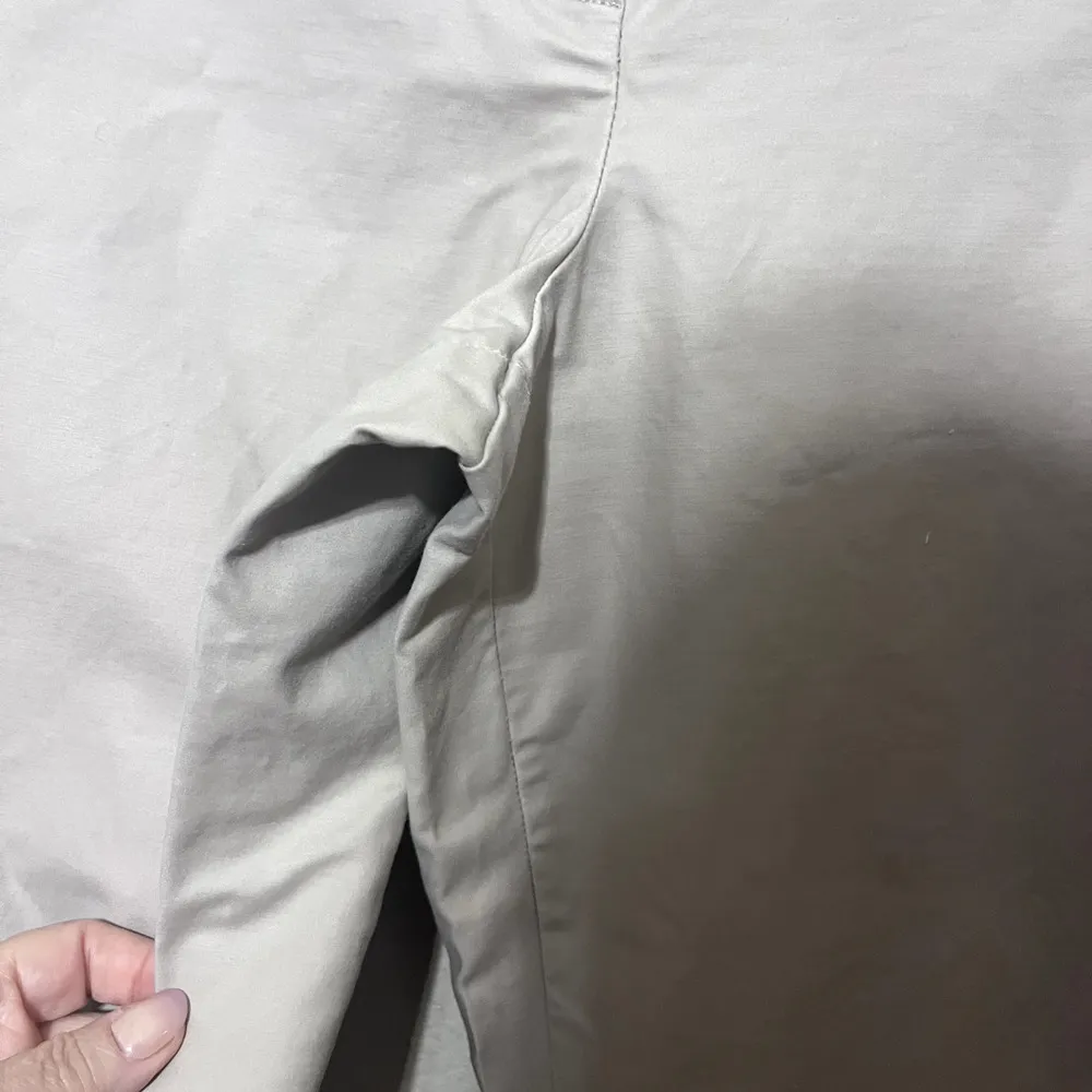 Ann Taylor Womens Pants Beige 14 Chinos High Rise Wide Leg Career Minimalist - Image 3