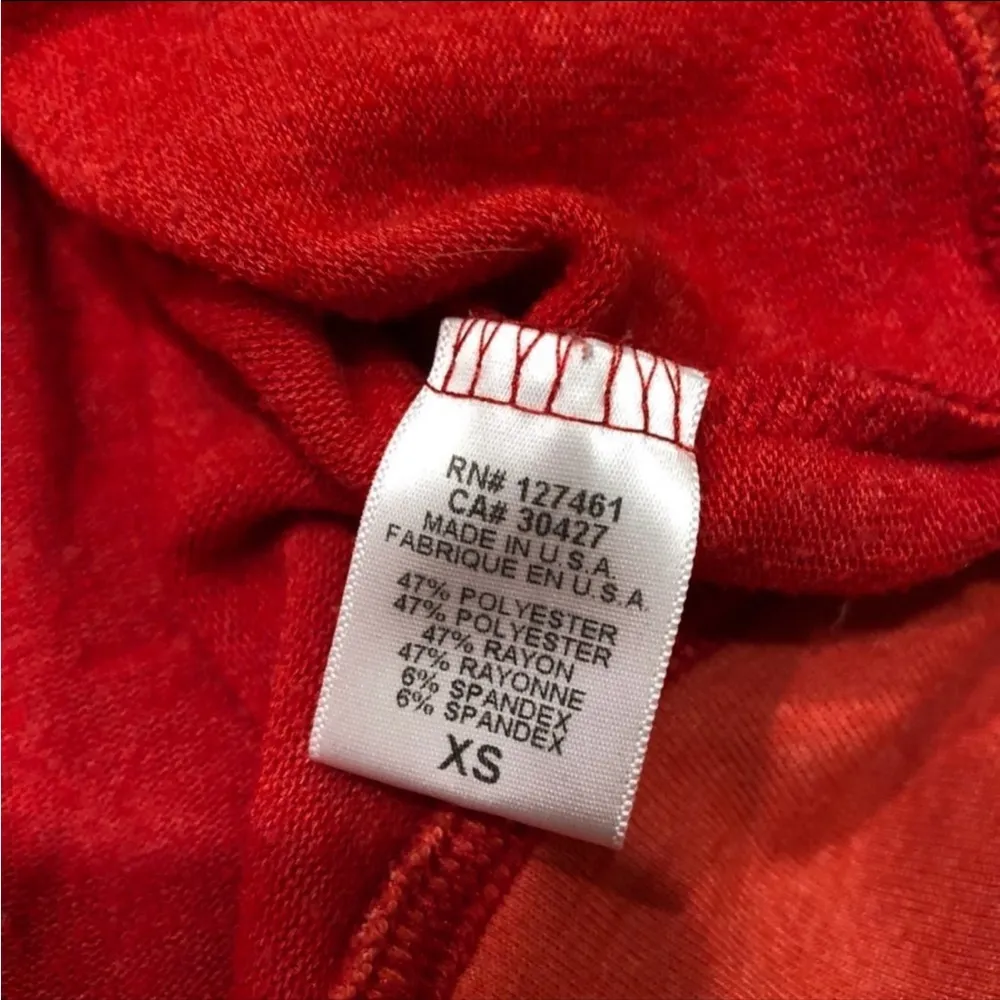 Wildfox Red Starry Stars Jumper Pullover Sweatshirt Top XS - Image 7