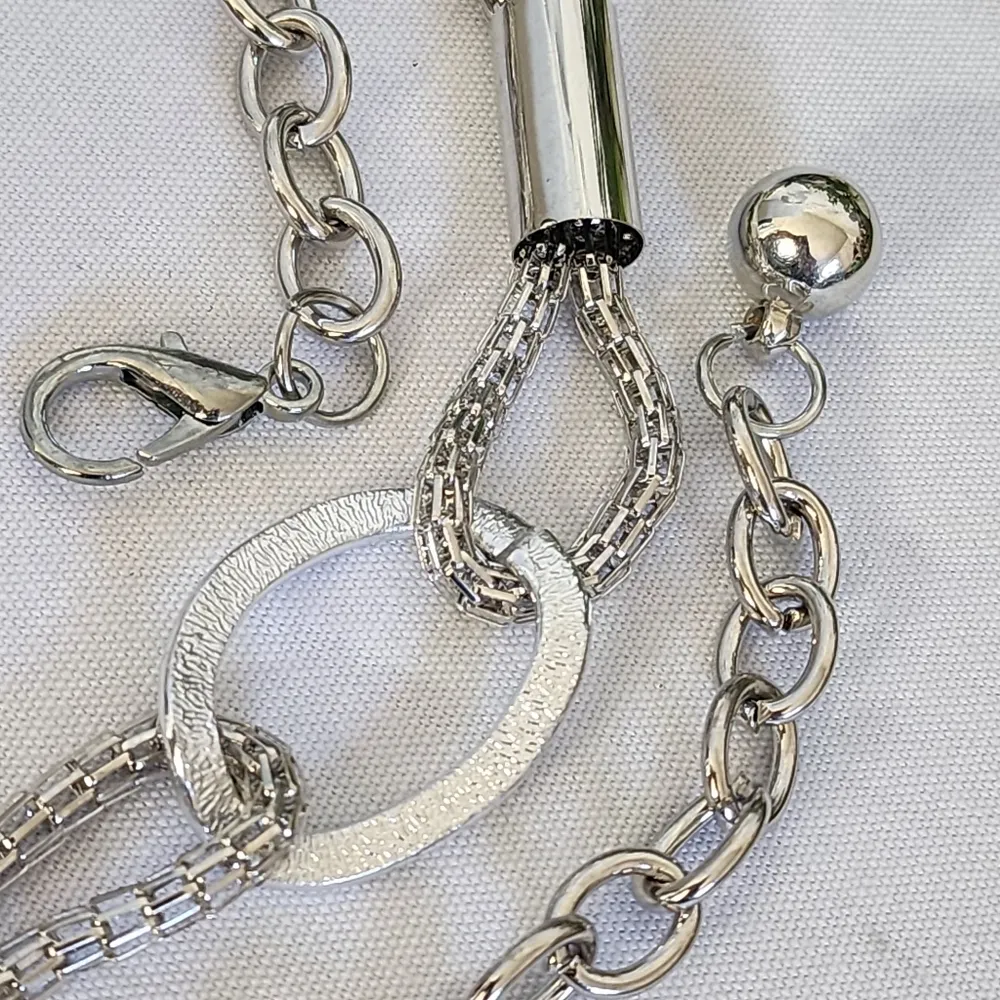 Silver Mesh Loop Chain Adjustable Belt - Image 5