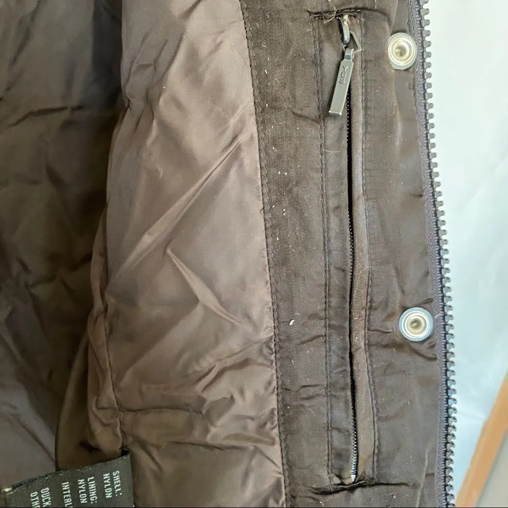 Express chocolate colored puffer zipper - Image 11