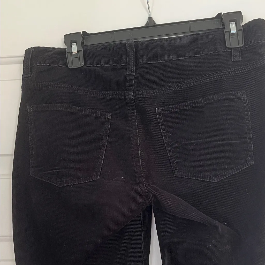 Talbots Black Corduroy Bootcut Pants with Zipper - Image 4
