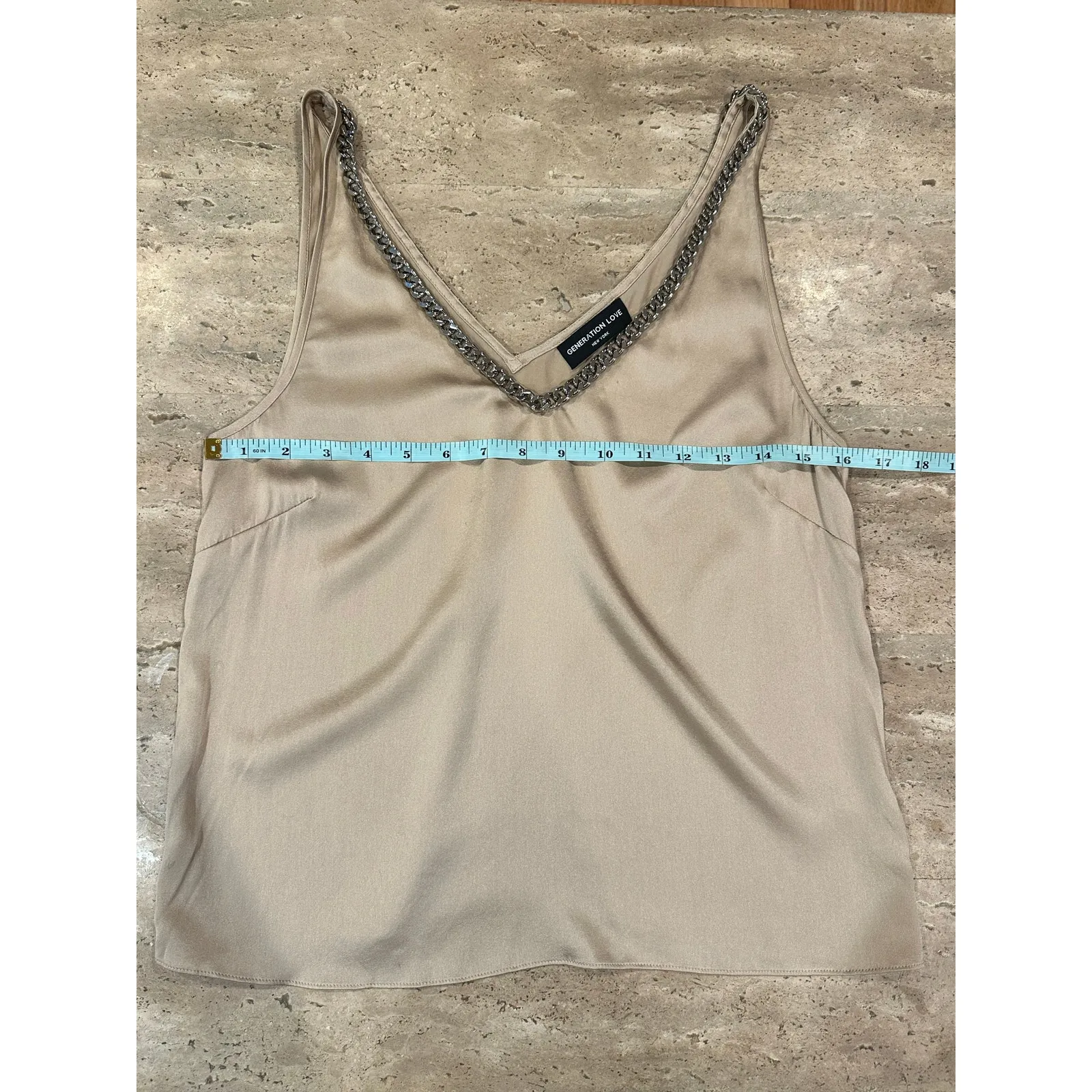 Generation Love Dallas Chain Tank Tan Brown Size XS - Image 8