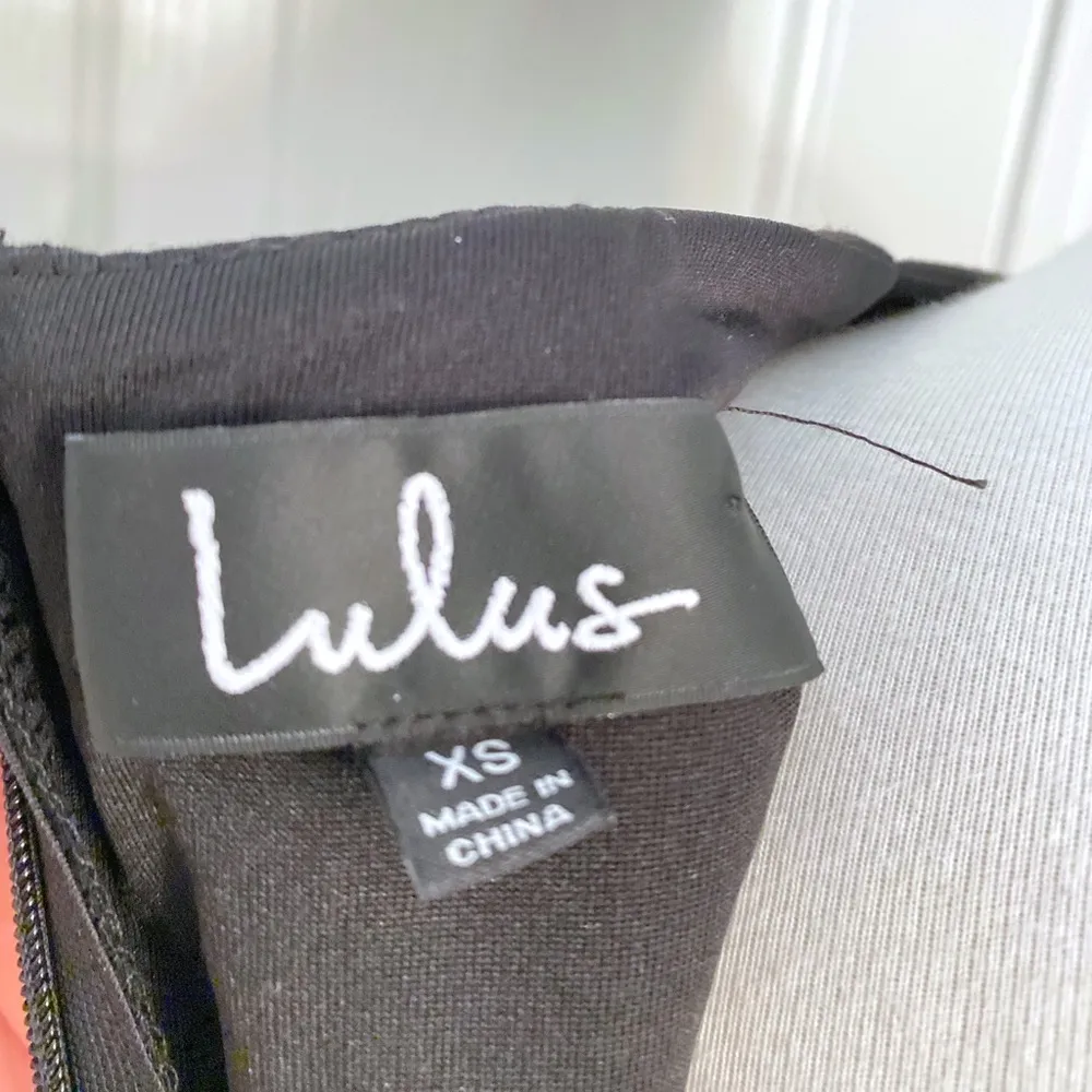 Lulu’s Black cross front fit and flare dress new with tag size XS - Image 5