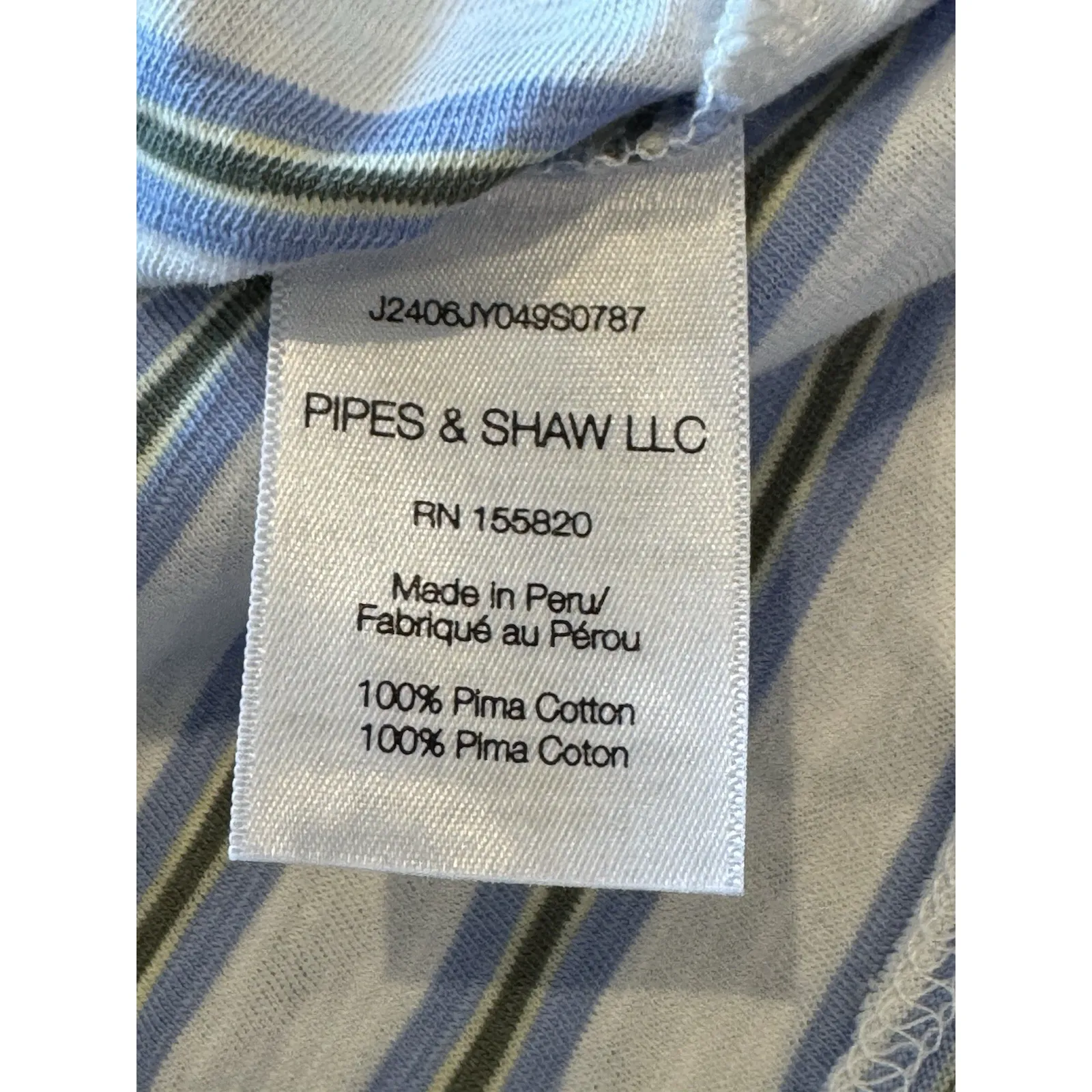 Veronica Beard Women's Netto Tee Size Small Hydrangea/Multi  Striped Ruched Arms - Image 6