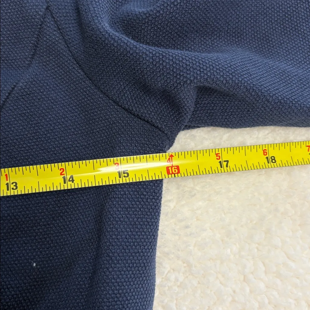 Boden Textured Ponte Knit Dress Navy 3/4 Sleeve Blue size 8R - Image 5