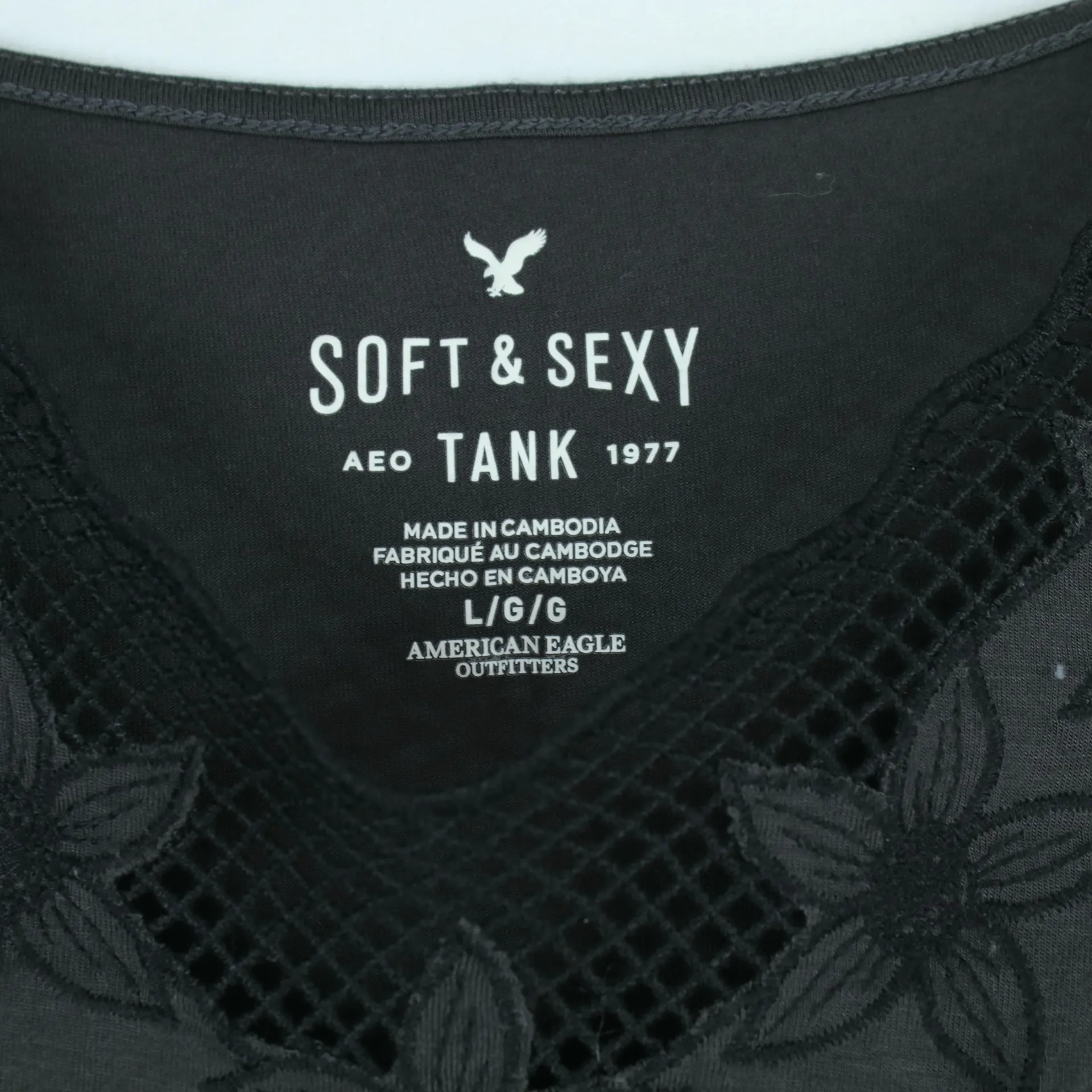 American Eagle Outfitters Soft & Sexy Dark Gray Tank Top Womens Size L - Image 4