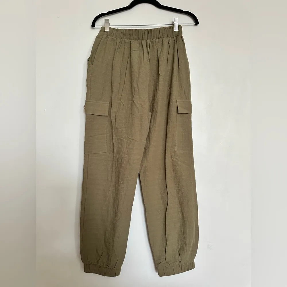 FAVLUX Olive Green Pull On Jogger Pants - Image 2