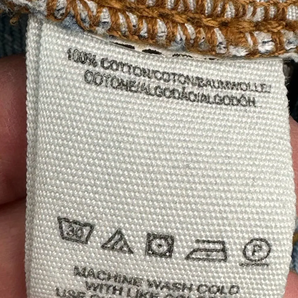 Free People | Size 27 | We The Free Pieced Denim Straight Leg Hi-Rise Mom Jeans - Image 10