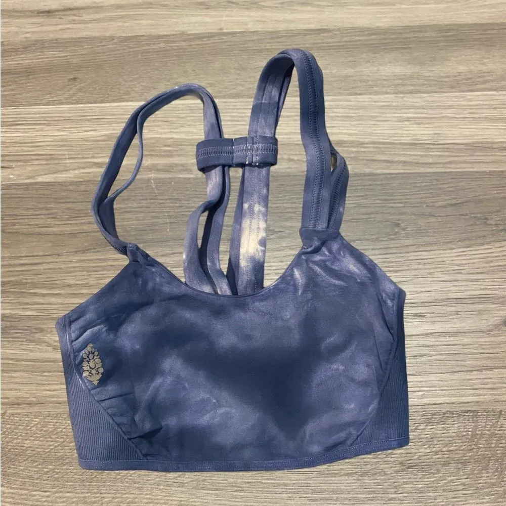 🆕FP Movement by Free People NWOT On the Radar Bra in Tie Dye Blue (FPM - Image 6