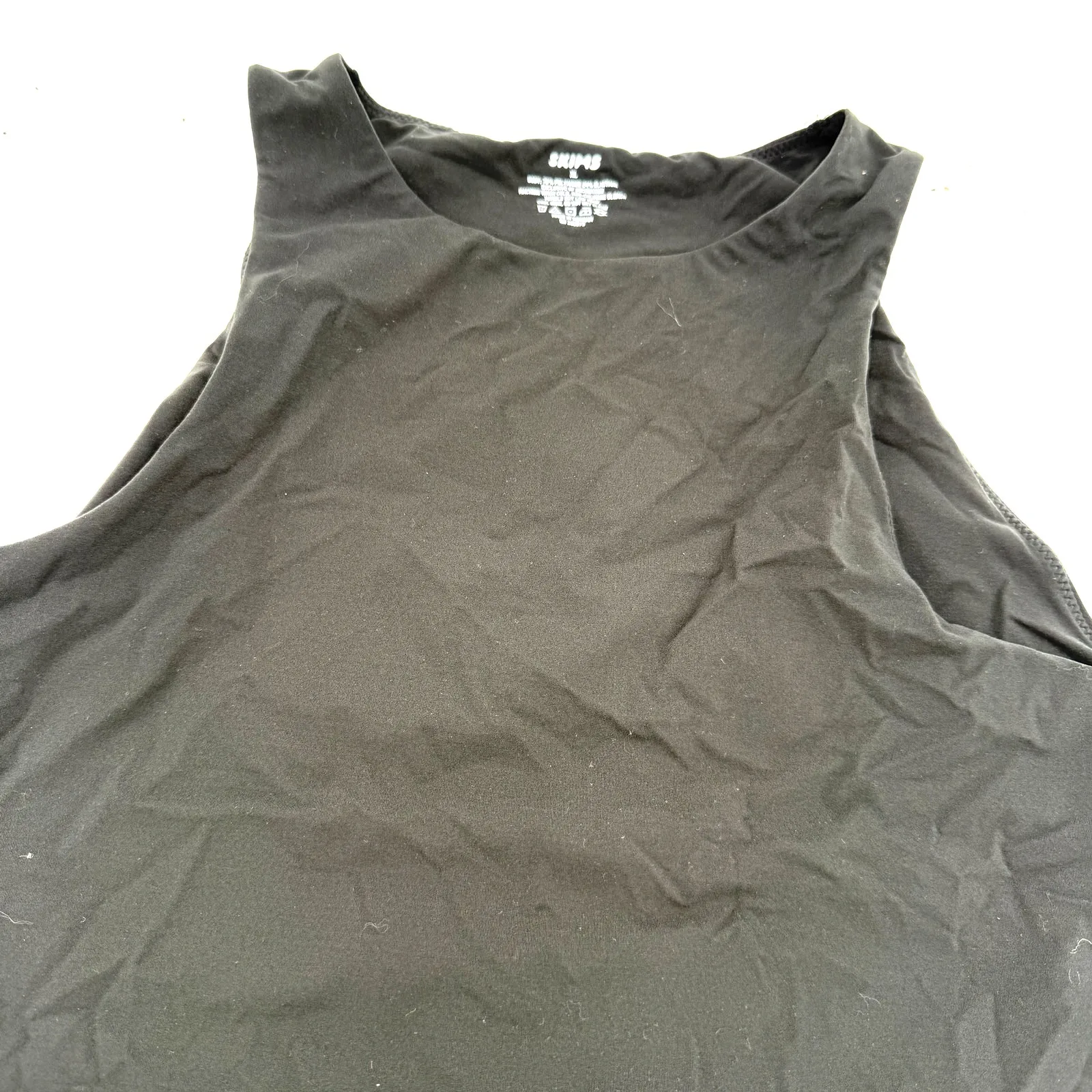 Skims Fits Everybody High Neck Bodysuit Thong Black Onyx New with Tags Size XL - Image 3