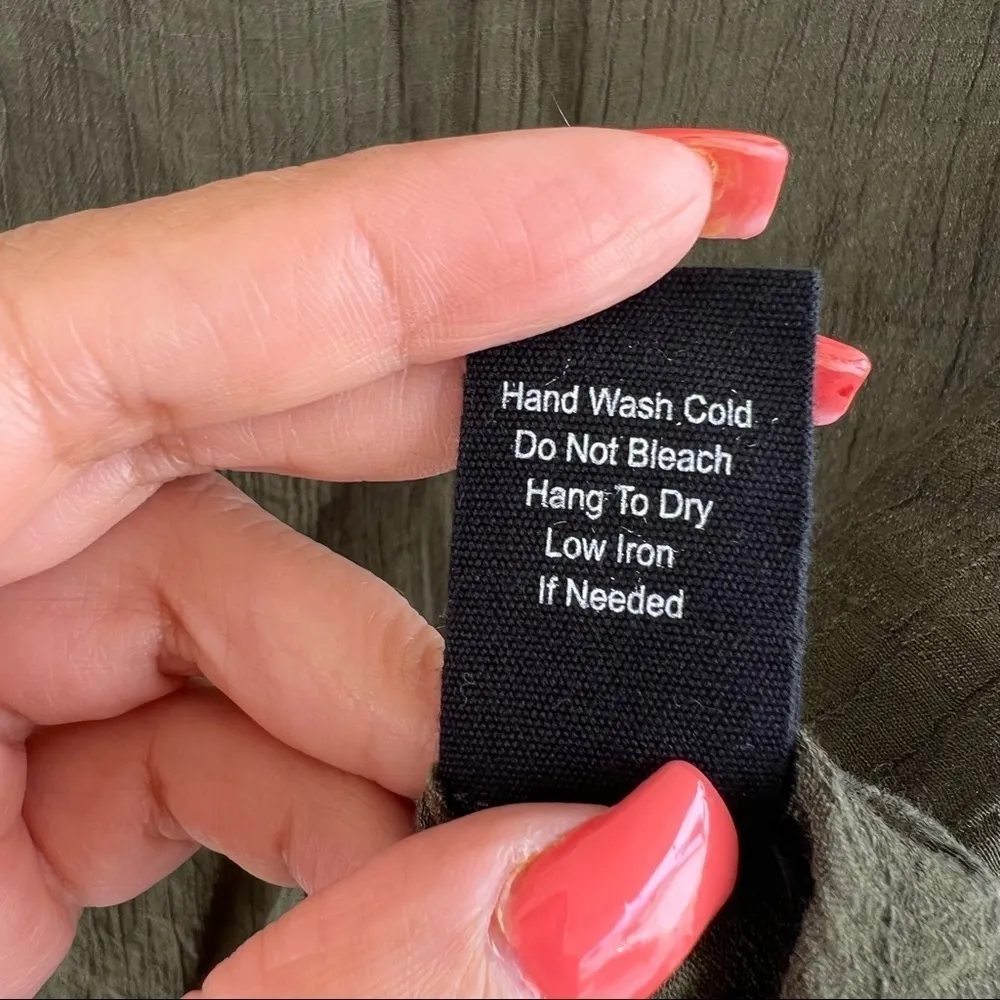 Anthro E&M green blouse Size Small - Image 5