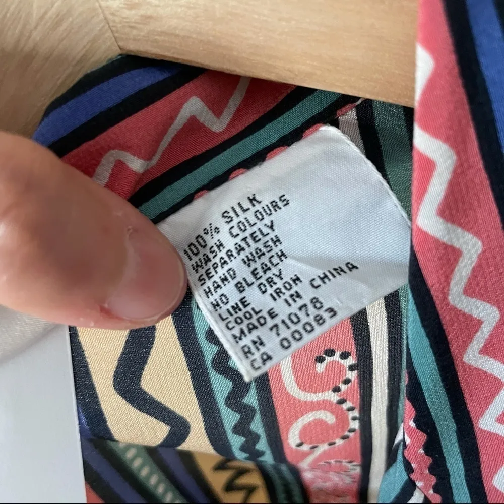 Sunny Leigh S.L.B  Vintage silk button top - Image 3