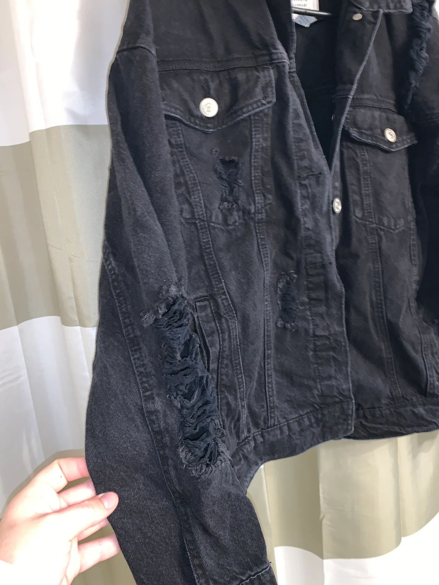 Distressed Denim Jacket - Image 3
