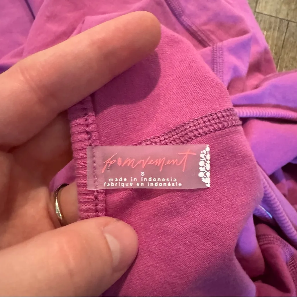 Free People Movement Hot Shot One Piece Romper Magenta Disco Pink Size S - Image 6