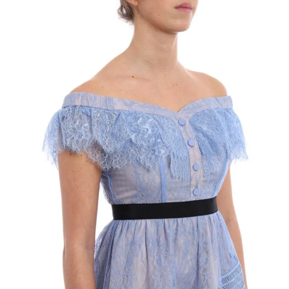 Self-portrait Off the Shoulder Lace Mini Dress - Image 81