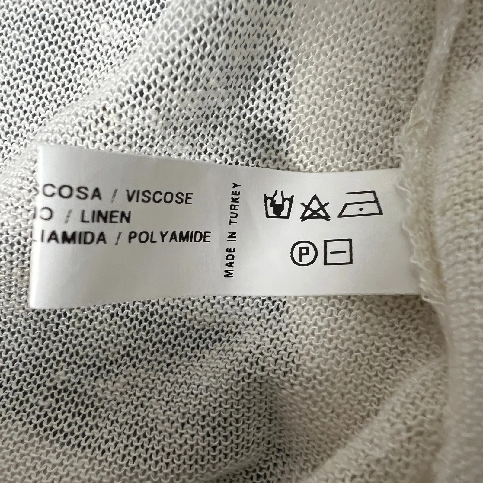 Sita Murt Anthropologie Linen Blend Crochet Cream Lightweight Cardigan Sz Small - Image 10