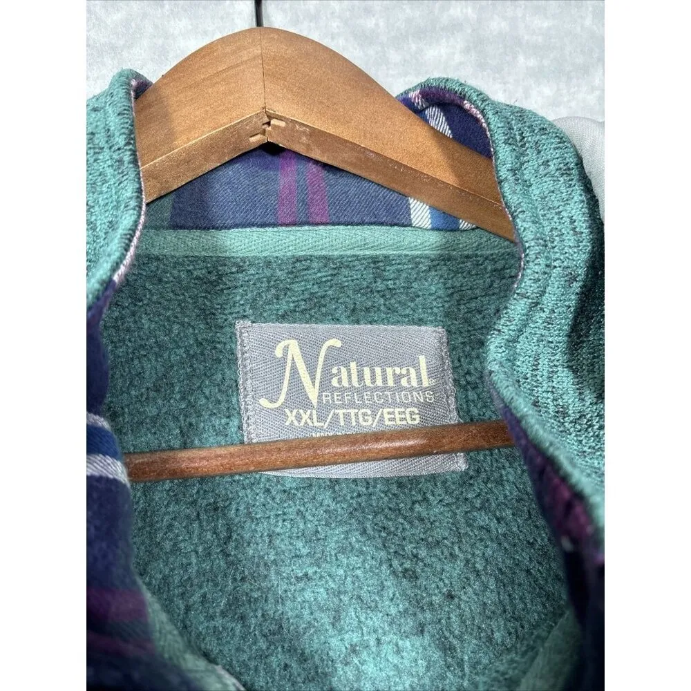 Natural Reflections Green Hooded Women’s Jacket XXL Zip Fall Casual - Image 2