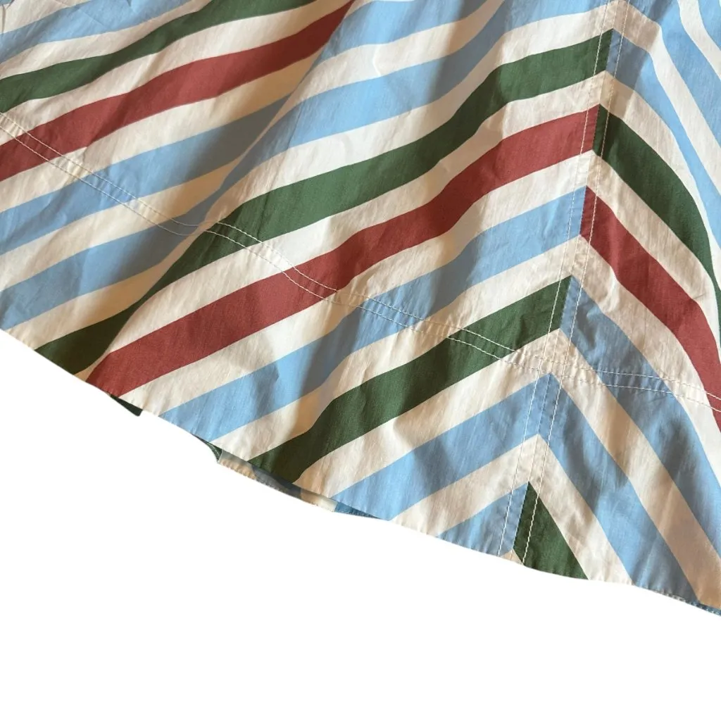 Maeve Anthropologie Halter Midi Sundress Stripe Print A-Line Size XS Women's NWT - Image 6