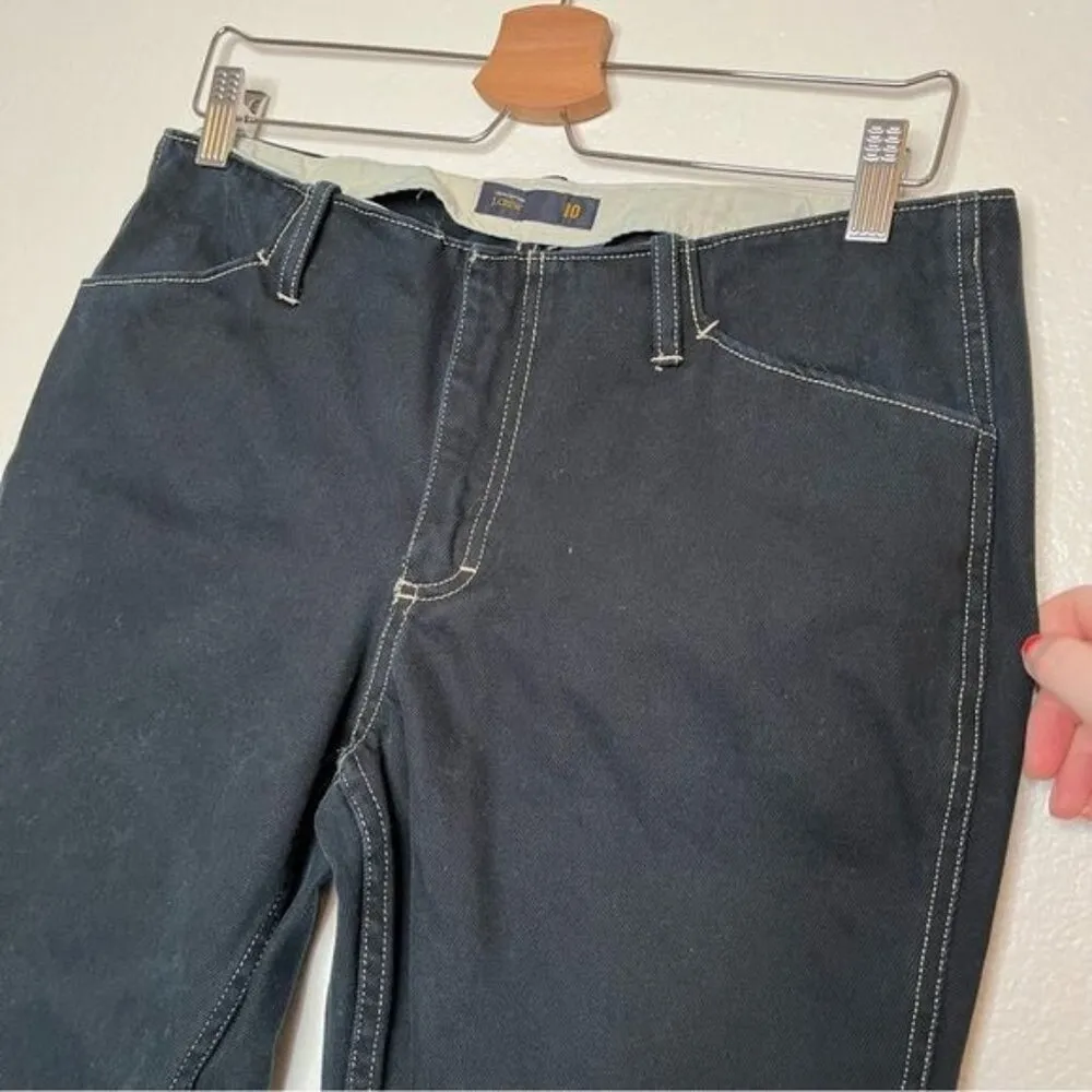 J. Crew dark Wash vintage straight leg mid rise jeans size 10 made in Hong Kong - Image 6