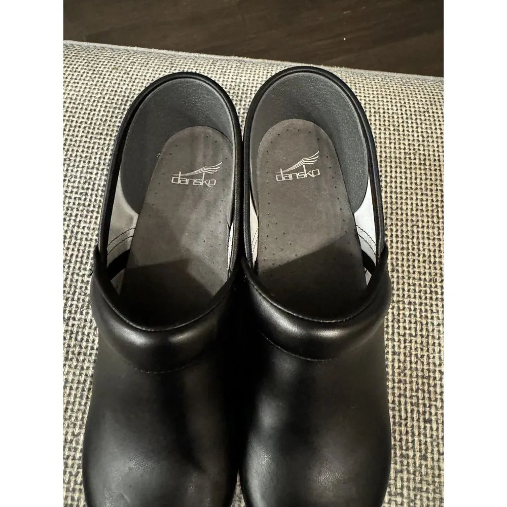 New dansko Professional Black Box LEATHER Women's Clog shoes‎ Sz 42/US 11.5-12 - Image 11