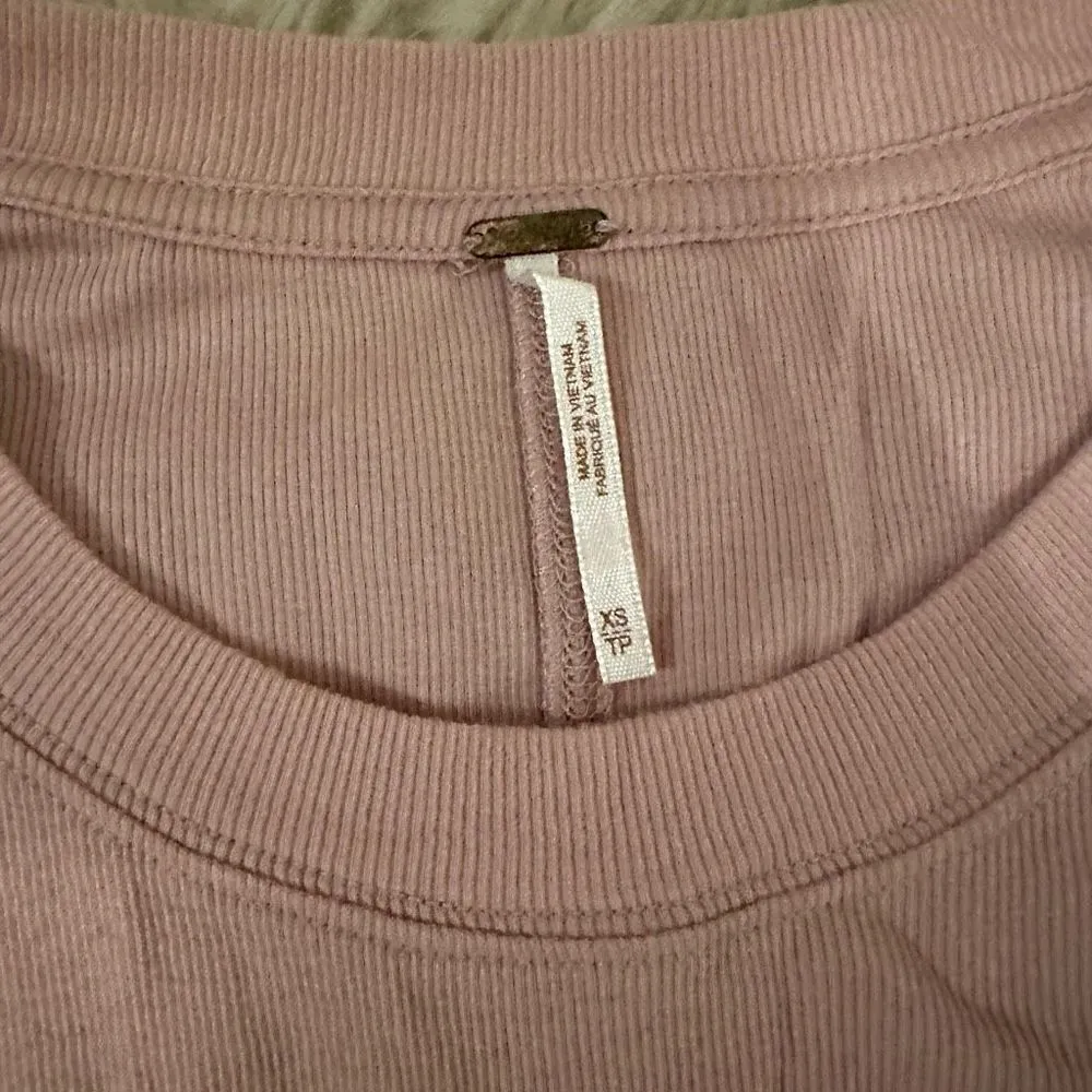 Free People Ribbed Corset Peplum Top - Image 3