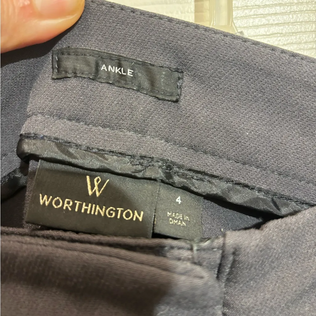 Worthington Charcoal Ankle Pants - Image 2