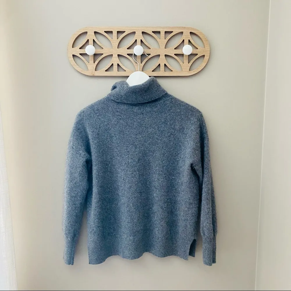 Halogen  Pullover Turtleneck Sweater Gray Sz 1 - Image 4