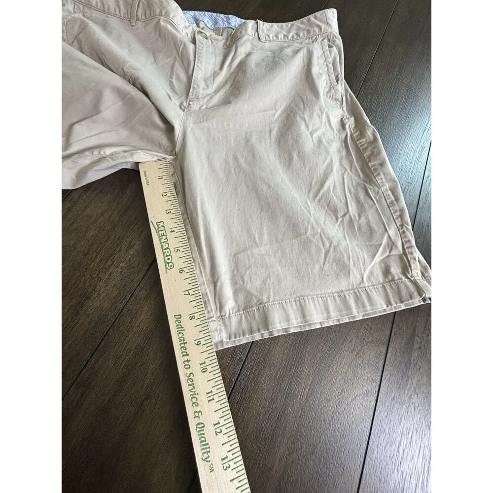 LL Bean Favorite Fit Shorts Womens Size 20 Khaki Flat Front Chino Casual 299923 - Image 5