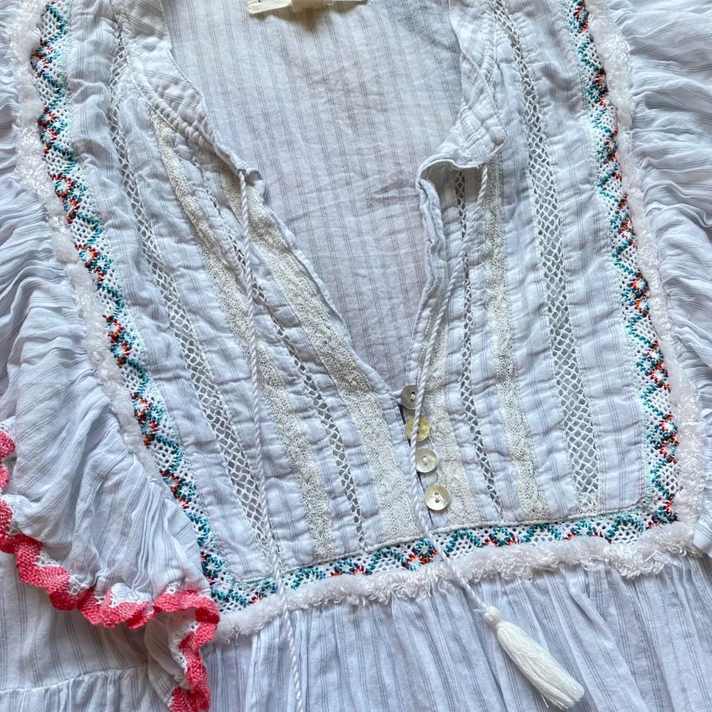 ruffled tank blouse White - Image 4