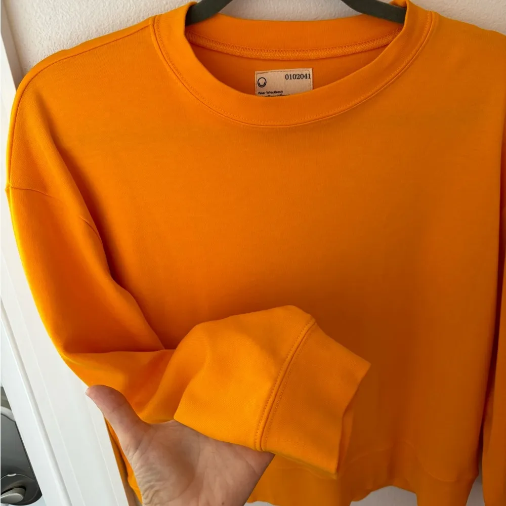 • For Days • NWOT Women’s Lightweight Sweatshirt 3/4 Sleeves Size Medium Yellow - Image 3