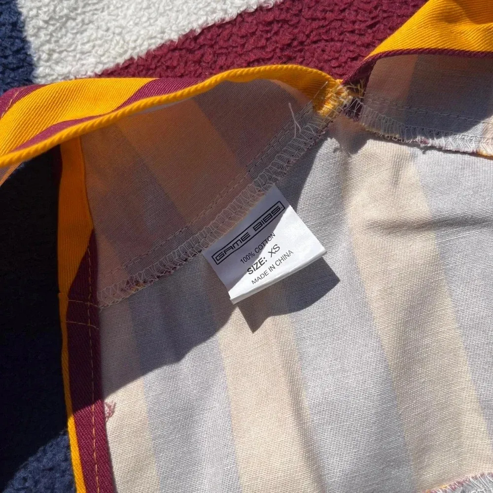 Minnesota Gophers funky Maroon Gold Striped Overalls

XS - Image 3