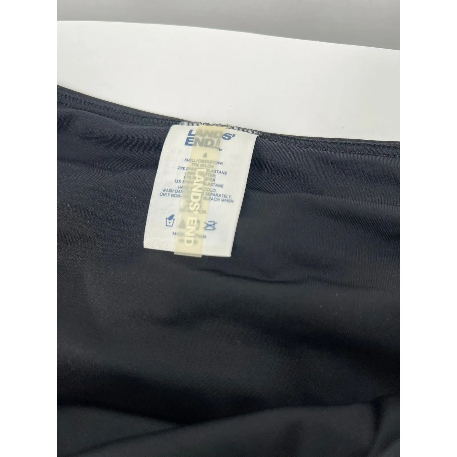 Lands' End Women's 6 / M Active High Impact High Rise Skort Tennis Skirt Black - Image 4
