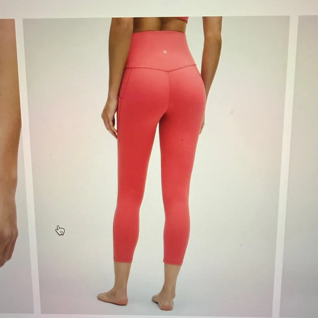 Lululemon Align HR w/ Pocket 23” Desert Red Sz10 - Image 2