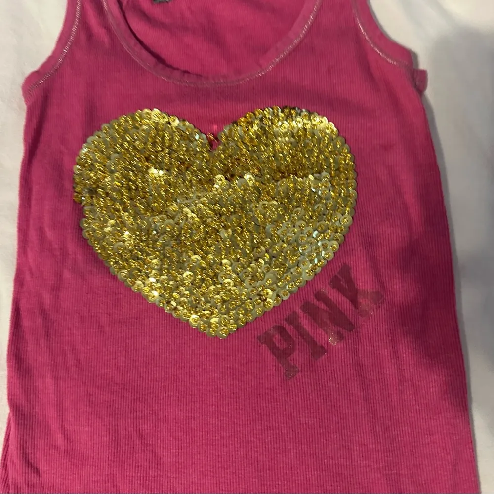 Victoria’s Secret PINK Vintage Y2K Heart Tank top - Image 2