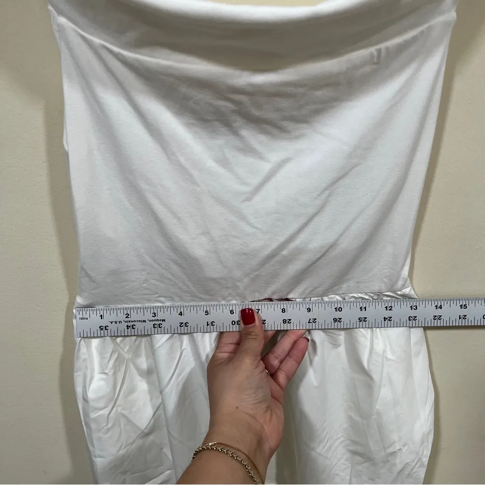 NWT GAP Off the Shoulder Poplin Midi Dress size XS Petite pocket - Image 4