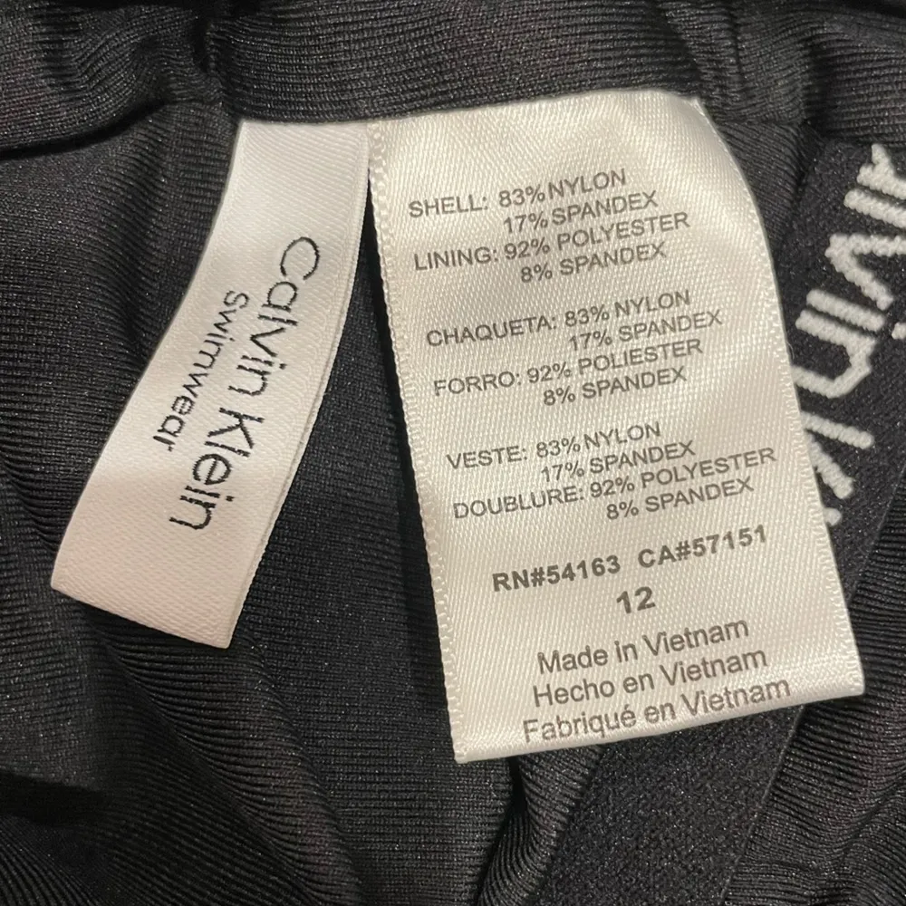 Calvin Klein BLACK MULTI One-Shoulder Starburst One-Piece - Image 9