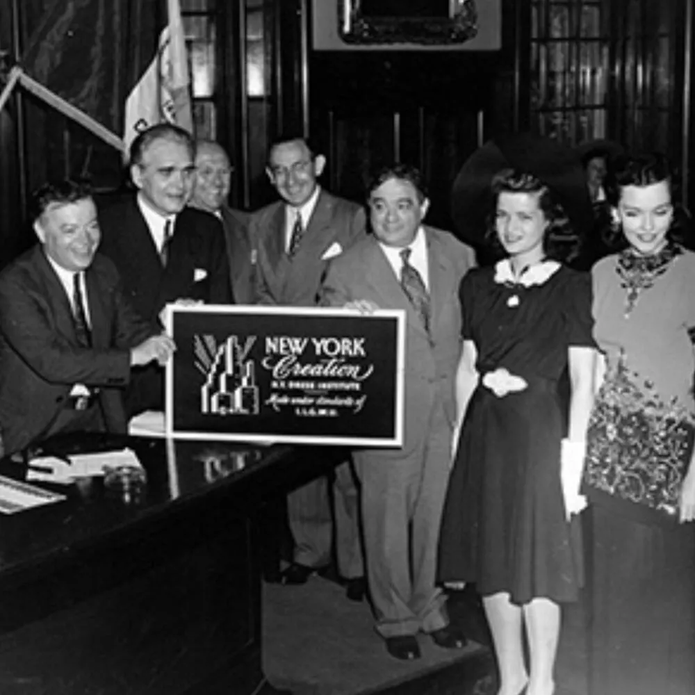 40s VINTAGE NY Dress Institute Cocktail Dress Black - Image 6