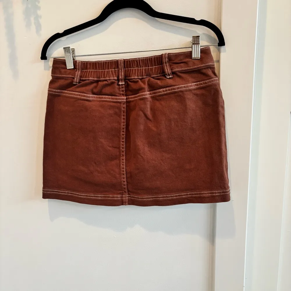 Wild Fable NWT Cargo Style Brown Denim Women's Mini Skirt Size XS - Image 4