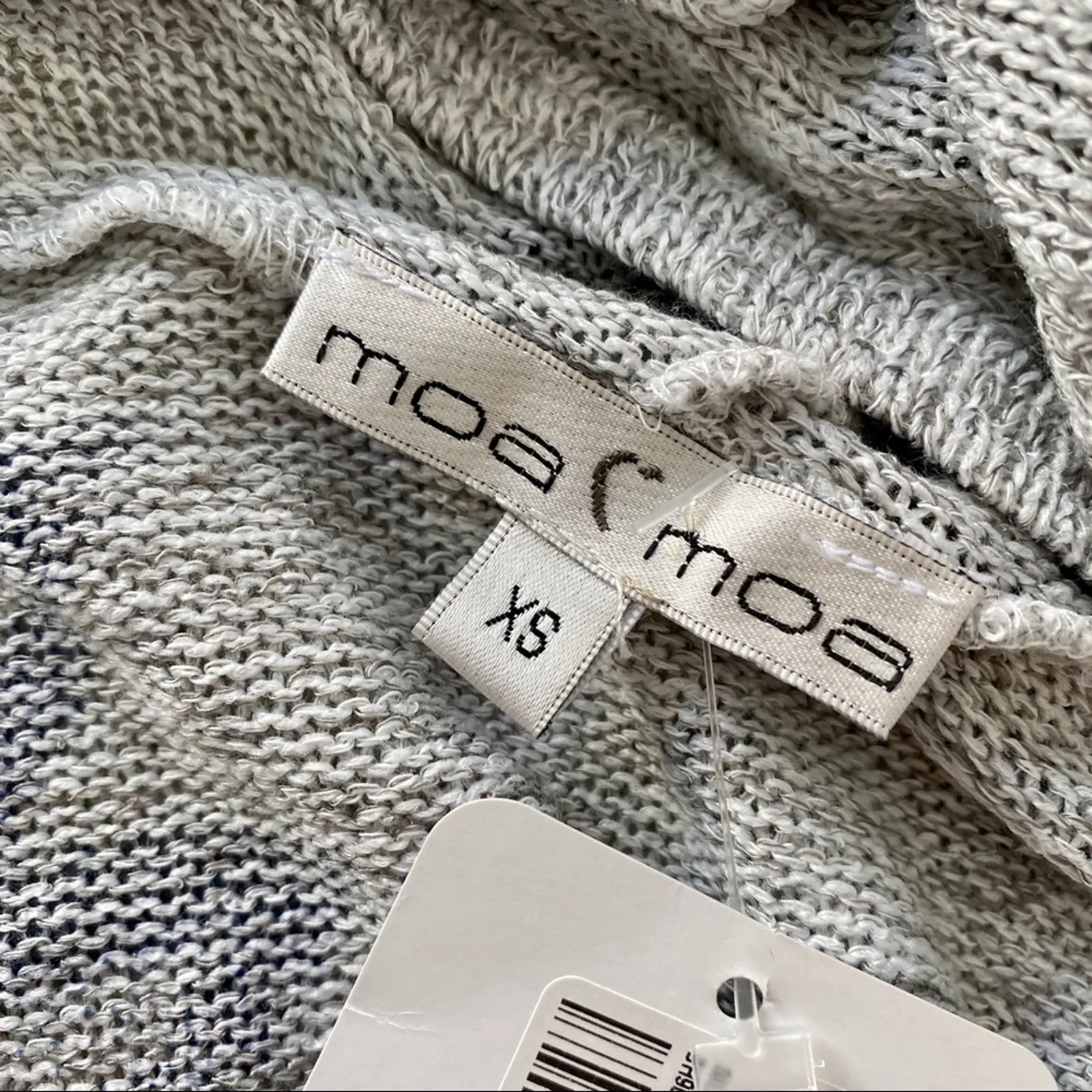 MOA MOA Womens USA Made Tribal Printed Lightweight Hooded Cardigan Sweater XS - Image 3