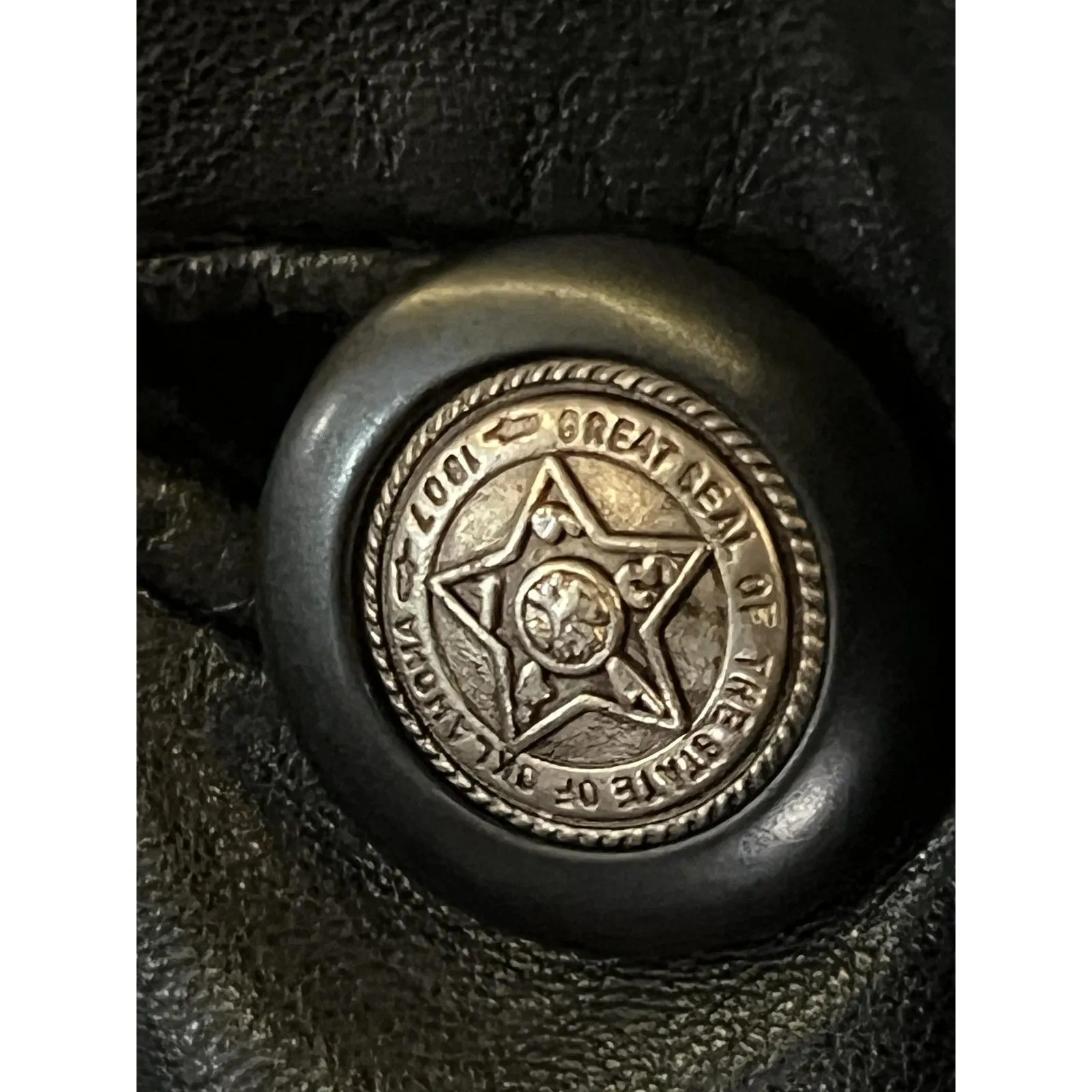 Vintage AVANTI Leather Coat Womens Medium Black Long Duster 3/4 Sleeve Lined 80s - Image 8